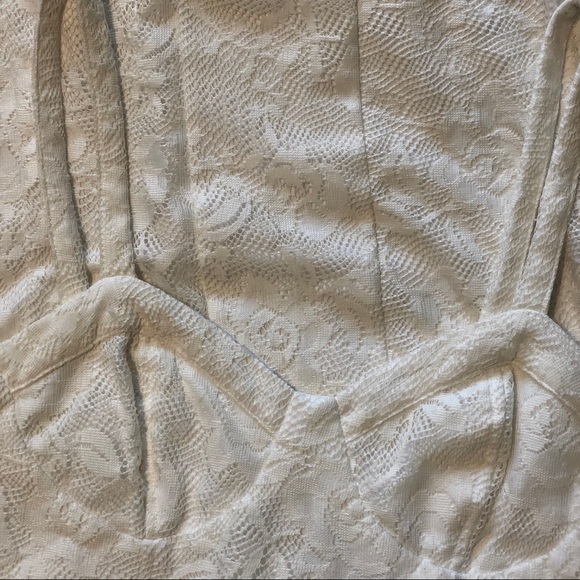 🖤NWOT - Balconette Lace White Dress - Picture 2 of 4